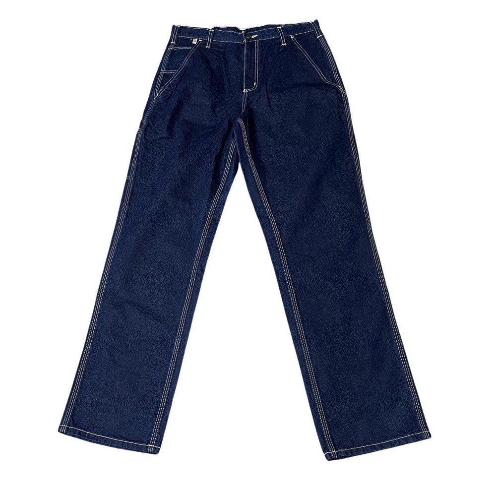 Carhartt FR Flame Resistant Carpenter Jeans Dark Wash Denim 32x34 CAT 2 NFPA